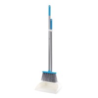 hot shopping BOOMJOY light Teeth Dustpan Scraper Bristle's Hair or Dirt with Broom Set